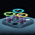 thumbnail image 4 of Lente de cristal luminosa para iPhone 14 Pro Max 13 12 Pro Max, Protector de cámara, anillo de cristal de Metal para iPhone 14 Plus 14pro, cubierta de lente, 4 of 4