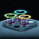 thumbnail image 4 of Lente de cristal luminosa para iPhone 14 Pro Max 13 12 Pro Max, Protector de cámara, anillo de cristal de Metal para iPhone 14 Plus 14pro, cubierta de lente, 4 of 4