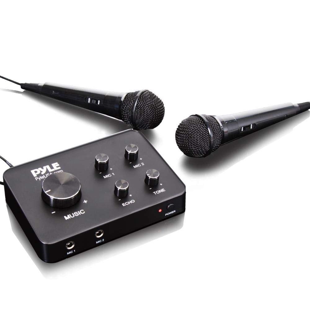 Upgraded Version Portable Home Theater Karaoke Microphone Mixer System