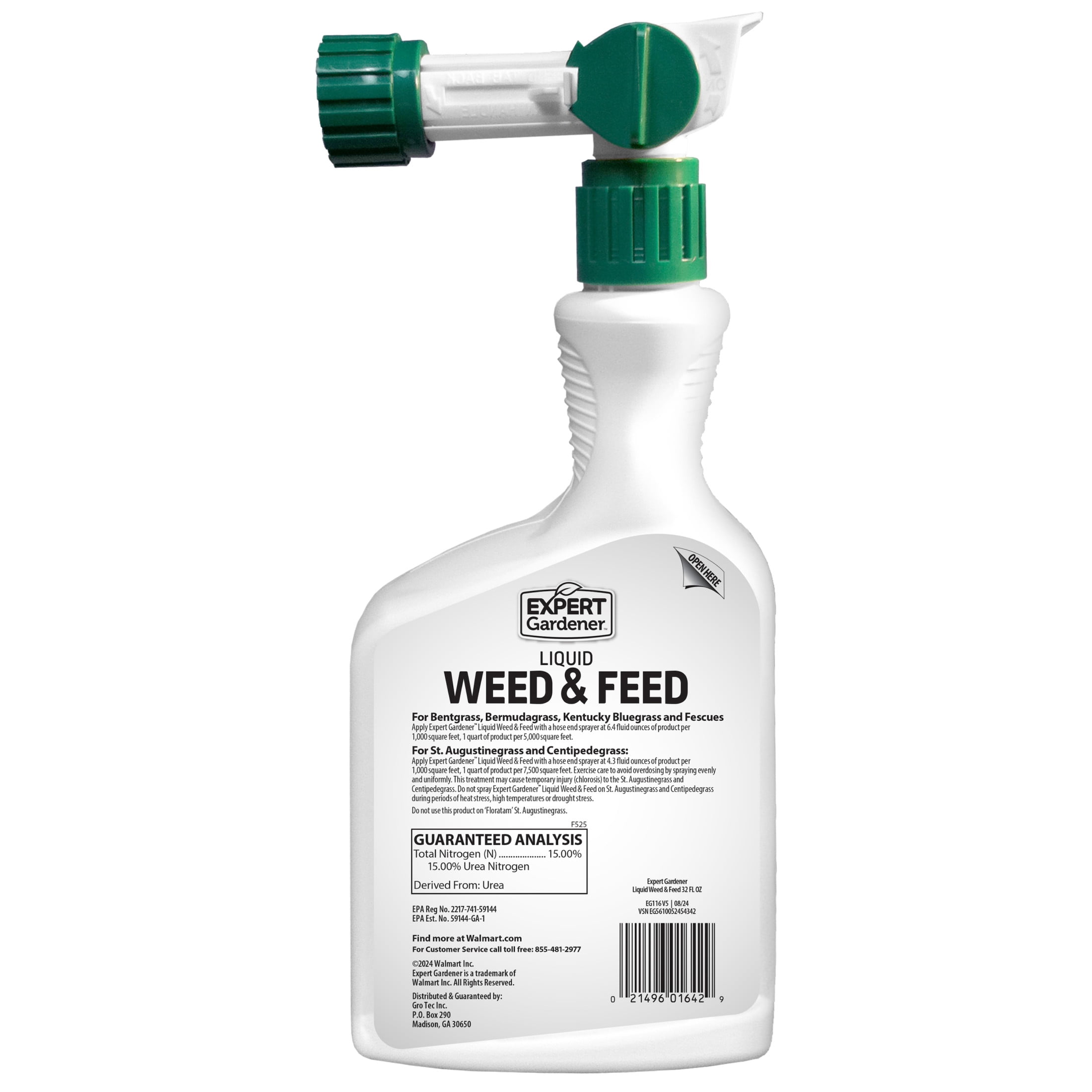 (2 pack) Expert Gardener Weed and Feed Fertilizer Ready to Spray 32 oz.