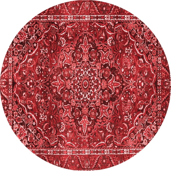 Ahgly Company Indoor Round Persian Red Traditional Area Rugs, 6' Round