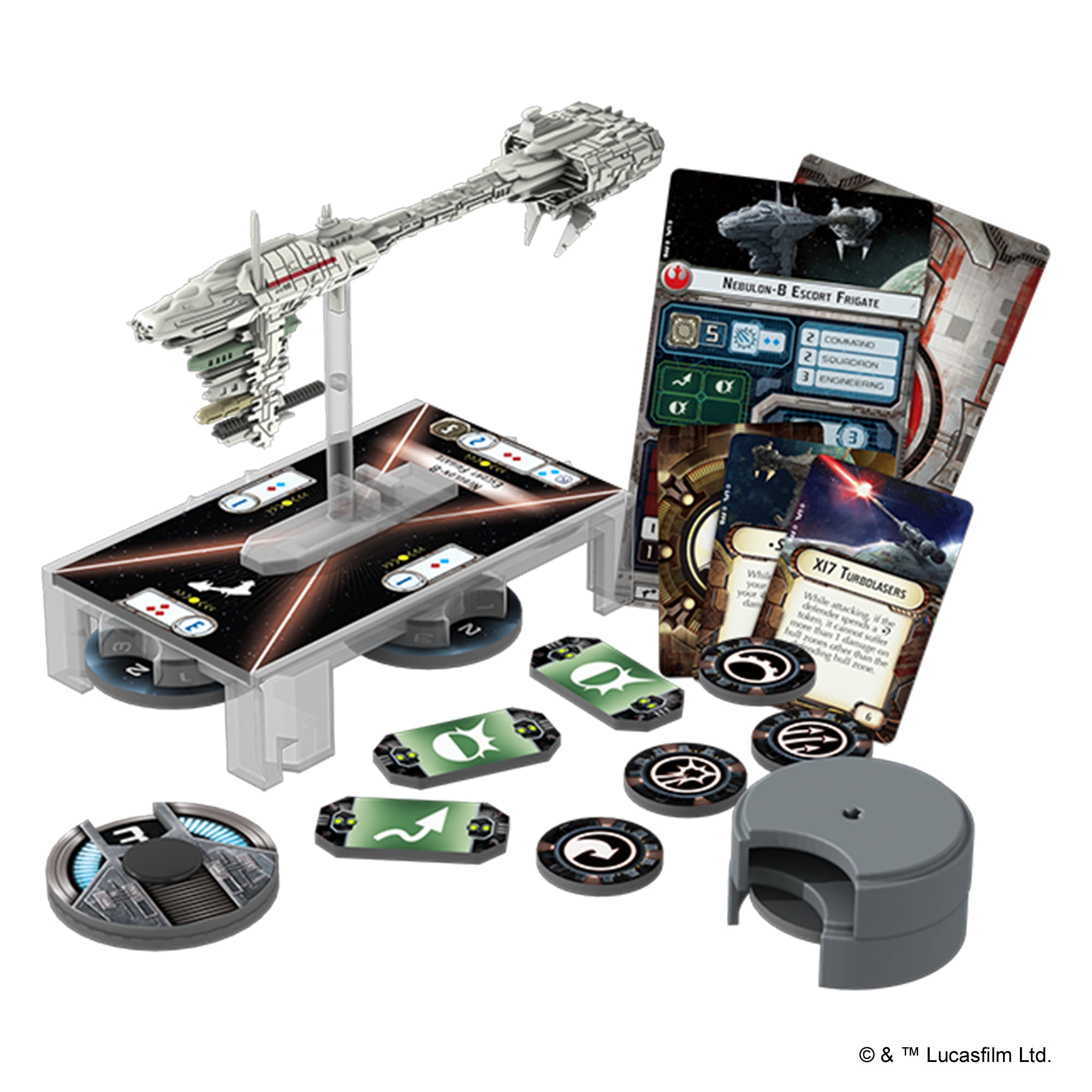 Star Wars Armada: Nebulon-B Frigate Expansion Miniature Game for ages 14  and up, from Asmodee