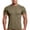Green, variant on Men's Shirt Short Sleeve Tactical T-Shirt Athletic Gym Training Army Shirts for Outdoor Hiking Workout,Khaki (L)