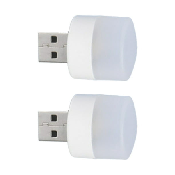 Tholdsy Lámpara de enchufe USB 6500K Dispositivo de iluminación Suministros para el hogar Banco de energía Protección ocular Lámparas de Electrónica Blanco cálido