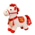 thumbnail image 3 of Caballo de peluche de juguete, caballo de peluche, muñeco de caballo ligero, adorable, para el hogar y la oficina. 8 pulgadas, 3 of 7
