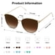 thumbnail image 4 of Gafas de Sol SOJOS con Lentes Planas Espejadas para Mujer SJ1085, 4 of 6