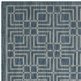 thumbnail image 3 of SAFAVIEH Courtyard Neville Geometric Tiles Indoor/Outdoor Runner, 2'3" x 8', Navy/Grey, 3 of 5