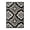 Black, variant on Crawford Modern Medallion Indoor Area Rug by Blue Nile Nills - 2' x 3', Black
