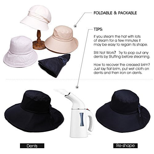 Women's Suffrage Hat Women's Sun Hats Uv Protection Wide Brim Foldable Sun  Hat Sun Hat Women's Uv Protection Sun hat (Color : Navy, Size : Talla  Única) : : Clothing, Shoes & Accessories