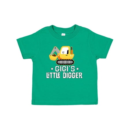 

Inktastic Gigi Little Digger Construction Truck Gift Toddler Boy Girl T-Shirt
