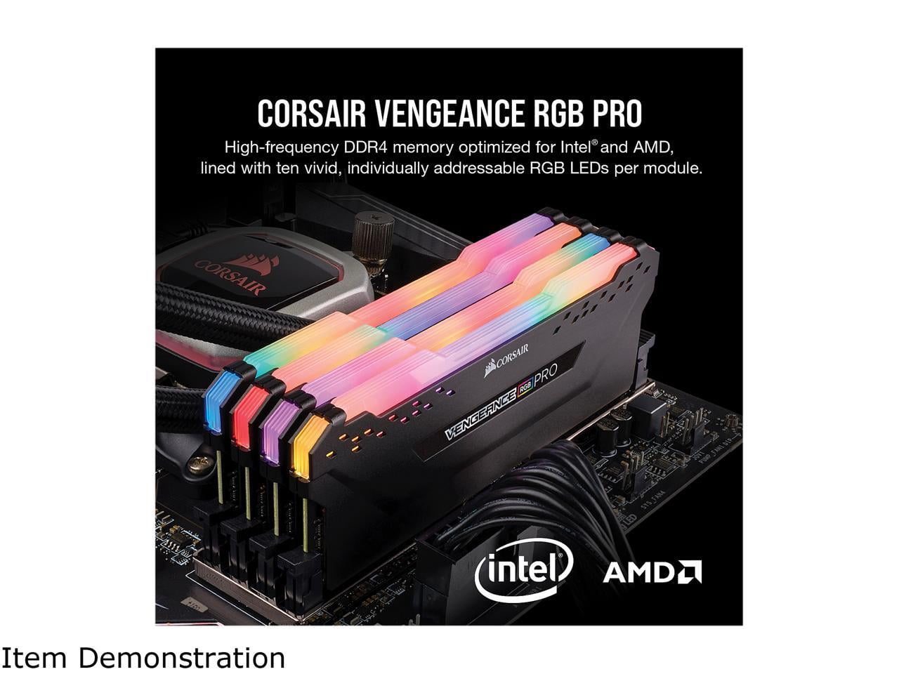 CORSAIR Vengeance RGB Pro 64GB DDR4 3600 Desktop Memory