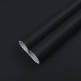 thumbnail image 1 of Abyssaly Matte Black Wallpaper Peel and Stick Wallpaper Contact Paper Self-Adhesive Removable Wallpaper Waterproof Wallpaper 15.7" x 78.7" for Kitchen Countertop Cabinet Wardrobe, 1 of 9