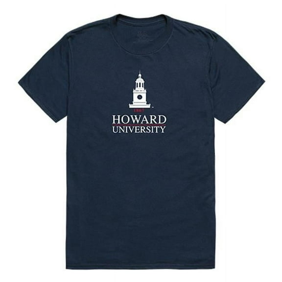 W Republic Apparel 516-171-BGT-01 Howard University Mens Institutional Tee, Navy - Small