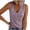 Purple, variant on Staron Women's Casual Solid Color Button Tank Top V Neck Sleeveless Basic Comfy Relaxed Loose Fit with Elastic, Army Green S