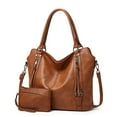 thumbnail image 2 of Bolso grande para mujer, bolso de mano portátil, de piel suave, de gran capacidad, bolso bandolera para mujer, 2 of 6