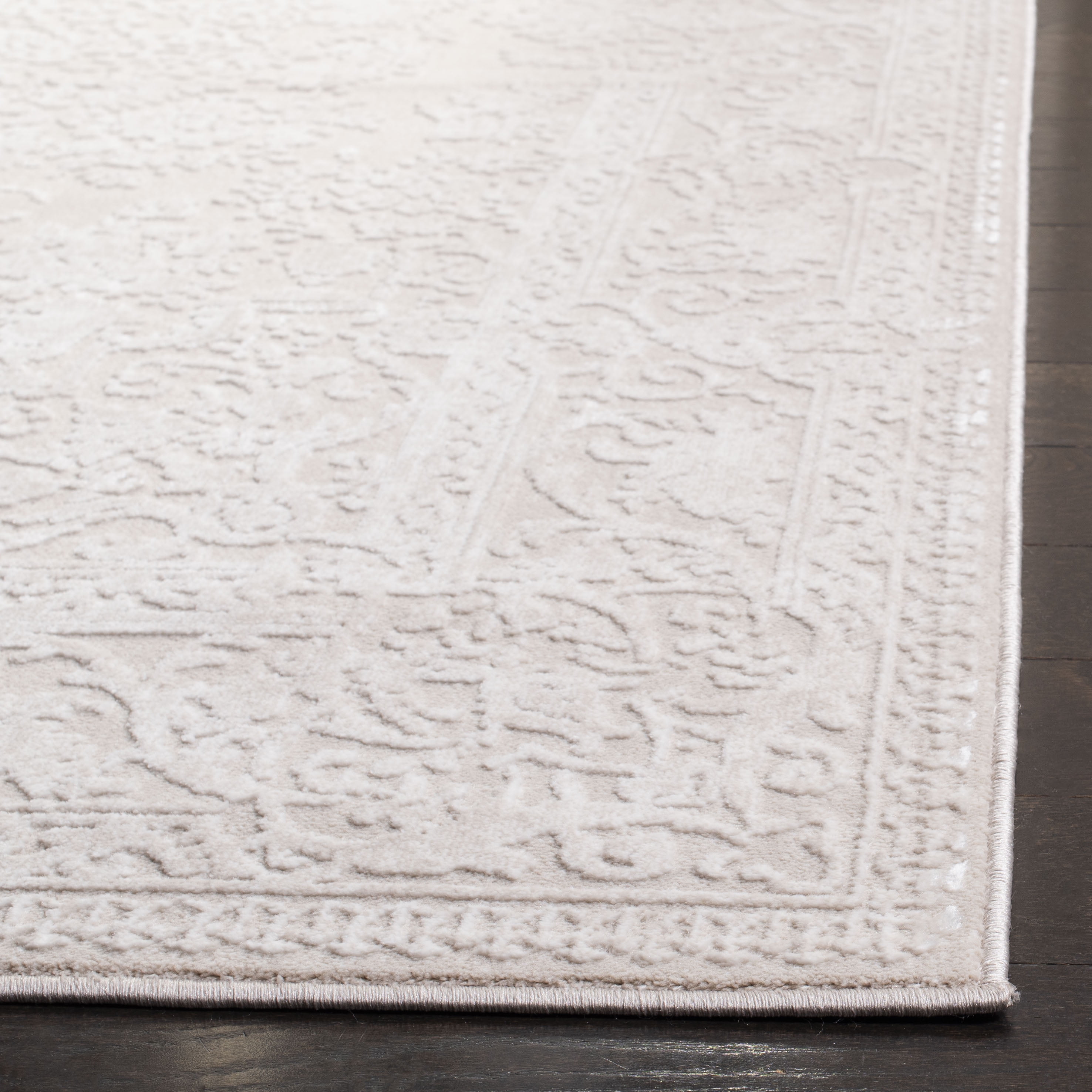 SAFAVIEH Reflection Sophia Oriental Area Rug, Creme/Ivory, 12' x 12' Square