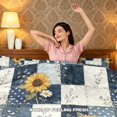 thumbnail image 5 of Qpednta Sunflower Patchwork Comforter Set All-Season Comforter Bedding Set Machine Washable Bedding Comforter Cover Bedding Set with 2 Matching Pillow Shams Bedroom Decor, 5 of 7