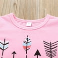 thumbnail image 4 of Vedolay Girl's Shorts Sets Toddler Girl Clothes Summer Outfits Square Neck Puff Short Sleeve T-Shirt Tops Short Sets,Pink 3-4 Years, 4 of 5