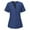 Z Blue, variant on YUGYXL Womens Short Sleeve Shirts Nurse Work Uniform Tunics Scrub Tops with Pockets Front Button Up Workwear Z Hot Pink XL