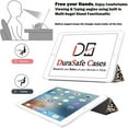 thumbnail image 3 of DuraSafe Cases iPad Air 1 2013 Air 2 2014 5 / 6 9.7 Inch [ Air 1st 2nd 5th 6th Gen ] A1474 A1475 A1476 Printed Smart TriFold Lightweight Soft Silicone Transparent Front & Back Cover - Leopard, 3 of 7