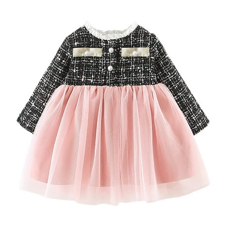 

Toddler Baby Girls Long Sleeve Prints Princess Lace Dress Dance Party Dresses Kids Clothes Newborn Dresses For Baby Girls Back To School Dress 5t Dress For 3 Year Old Girl