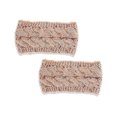 thumbnail image 2 of Sonducket Diadema de invierno para mujer, orejeras de ganchillo, motocicleta para mujer, color negro Accesorio para el cabello Hilo rosa Sonducket AP009482-15B, 2 of 6