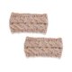 thumbnail image 2 of Sonducket Diadema de invierno para mujer, orejeras de ganchillo, motocicleta para mujer, color negro Accesorio para el cabello Hilo rosa Sonducket AP009482-15B, 2 of 6
