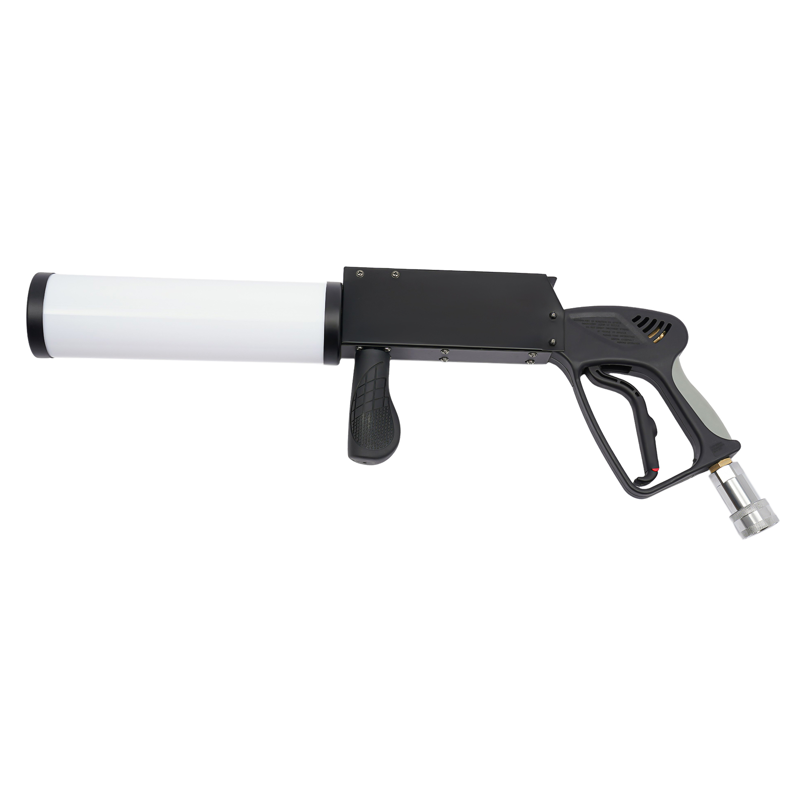 Black+White Acrylic Handheld Fog Gun LED CO2 Fog Manual Cannon Special Effects Fog Machine Gun Party Bar