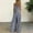 Navy, variant on Womens Sleeveless Jumpsuit Trendy Plaid Print Summer One Piece Wide Leg Straight Romper Pants Black L