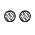 thumbnail image 1 of 2x cubierta de anillo de altavoz para puerta de coche, anillo decorativo de altavoz embellecedor, accesorios de fibra de carbono para coche,, 1 of 9