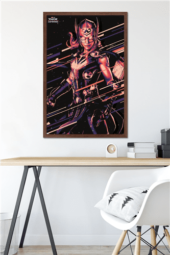 Marvel Thor: Love and Thunder - Mighty Thor Wall Poster, 22.375" x 34" Framed