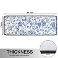 thumbnail image 5 of Kitchen Rugs Sets Of 2,Pioneer Flower Floral Print Pattern Anti Fatigue Kitchen Mat Rugs Non Slip Washable,Decorative Kitchen Floor Mats for Kitchen,Sink,Laundry,17"x47"+17"x47", 5 of 5
