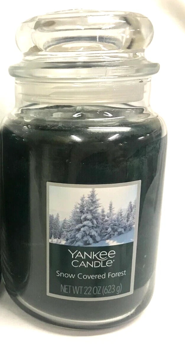 Yankee Candle SNOW COVERED FOREST Large Single Wick Original Jar Candle 22oz