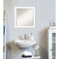 thumbnail image 4 of Cabinet White Narrow Beveled Wood Bathroom Wall Mirror, 4 of 11
