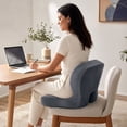 thumbnail image 5 of Ergonomic Memory Foam Seat Cushion for Tailbone Sciatica Pain Relief 17X13 Inch, Back Support for Office Chair, Car Desk Chair, Long Sitting Comfort, 5 of 8