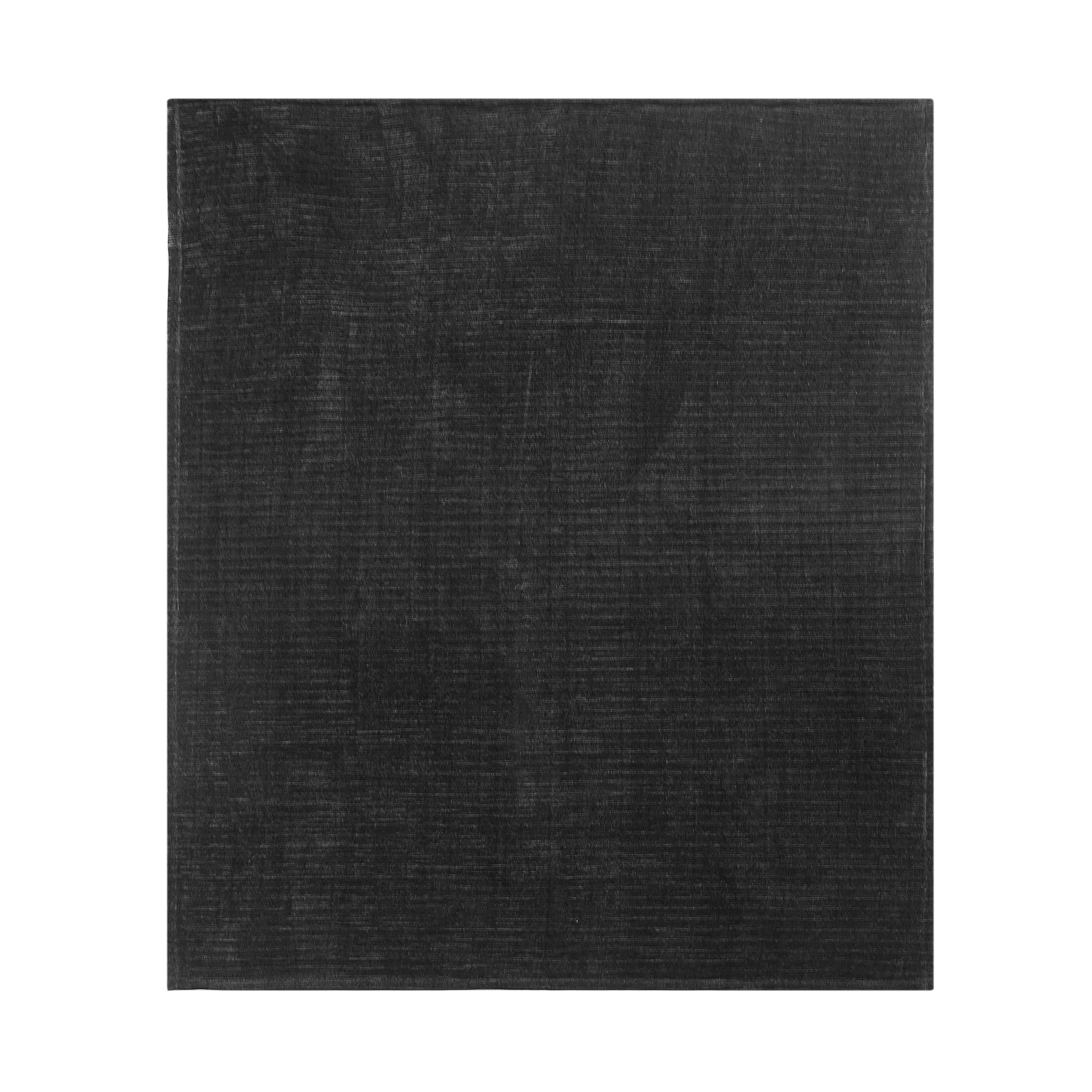 Mainstays Cozy Chenille Reverse to Plush Soft Couch Throw, Rich Black, Standard Size