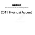 thumbnail image 2 of Transit Auto Rear Disc Brake Rotors and Semi-Metallic Pads Kit for Car 2011 Hyundai Accent K8S-101955, 2 of 11