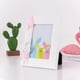 thumbnail image 1 of Marco De Fotos De Plástico Figura de conejo de Pascua rosa de 18 cm, enmarcada, decoración vertical para primavera (1 unidad) JASKFLY, 1 of 8