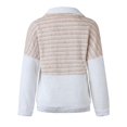 thumbnail image 4 of Sudadera de forro polar con cremallera de manga larga para mujer, 4 of 5