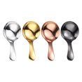 thumbnail image 3 of YoeXGDS 1PC Stainless Steel Mini Spoons for Canisters with Short Handle, Thickened Small Round Spoon, Short Handle Spoon for Tea Sugar Condiments Dessert 3.74inch, 3 of 9