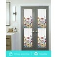 thumbnail image 5 of Window Privacy Film Colorful Botanical Floral Stained Glass Window Film Decorative Sun Block Window Cover Spring Wildflowers Window Clings Static Adhesive Sticker for Bathroom 23.6"x78.7", 5 of 7