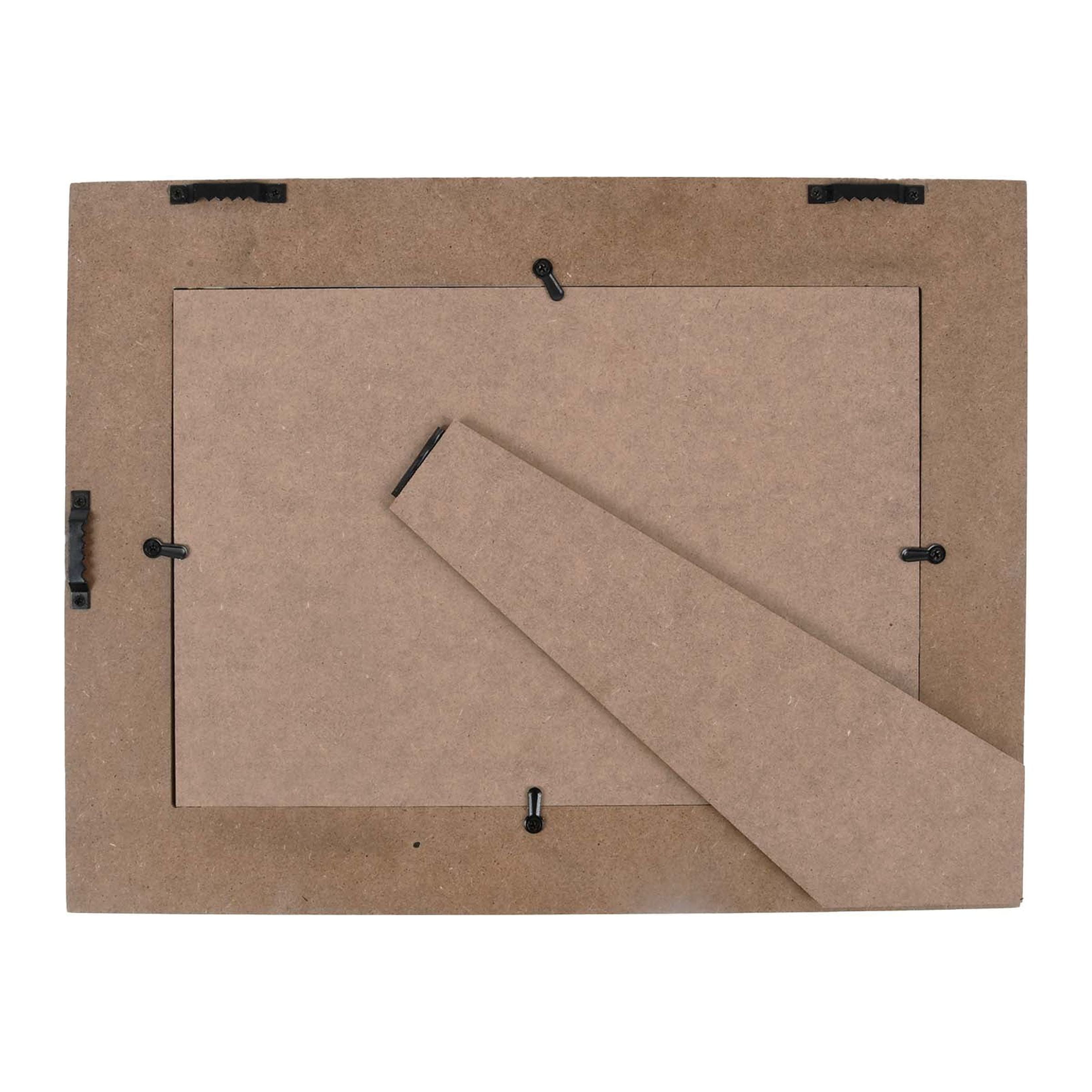 Prinz Homestead Double 5x7 Distressed Walnut Collage Picture Frame, Tabletop or Hanging Display