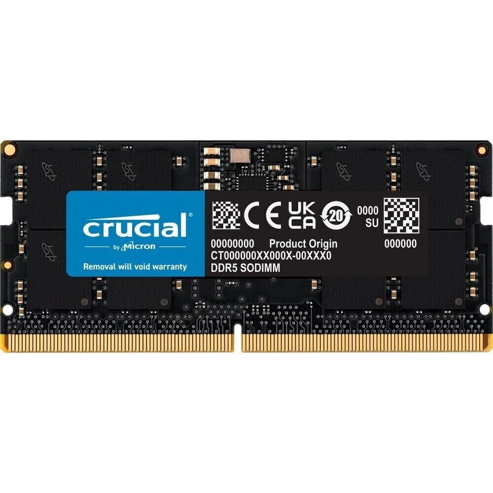 Crucial 32GB CT32G48C40S5 DDR5 SODIMM 4800MHz PC5-38400 262-Pin