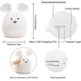 thumbnail image 4 of Children's night light, multi-colored LED baby bedside lamp, rechargeable nursery lamp, portable silicone night lamp with remote control, touch control, adjustable light intensity, 4 of 7