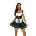 thumbnail image 3 of Vestido tirolés Costume Khanda Oktoberfest para mujer, color verde, talla M, 3 of 6