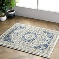 thumbnail image 1 of nuLOOM RZBD07A Tapis Traditionnel 3 x 5, Bleu, 1 of 6
