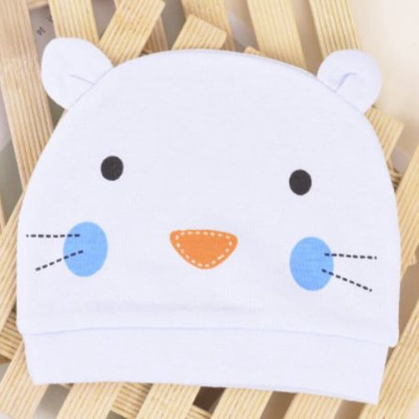 Sombreros de alta calidad para bebé, gorros con estampado de dibujos animados, 100% algodón, accesorios para recién nacidos de 0 a 3 meses