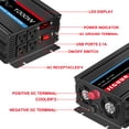 thumbnail image 4 of JIGUUN Pure Sine Wave Inverter 1000 Watt, DC 12V to AC 120V Power Converter with 4 AC Outlets&USB, Remote Control Inverter for Outdoor, Camping, RV, Home Backup Power, 4 of 12