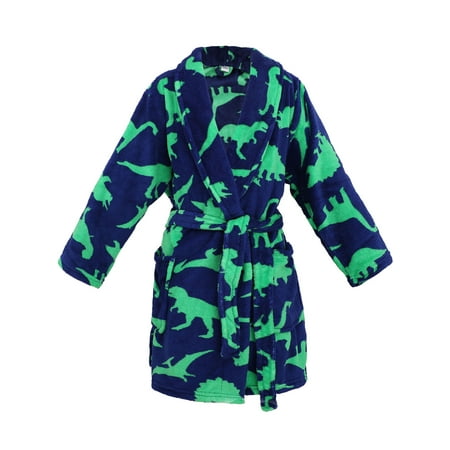 

Boys Robe Girls Printed Bathrobe Robe Cover up Dinosure S