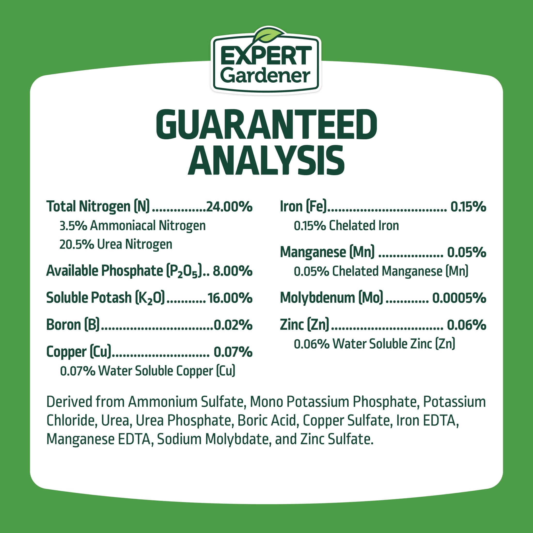 Expert Gardener All-Purpose Water Soluble Plant Food Fertilizer, 1.5 lb.